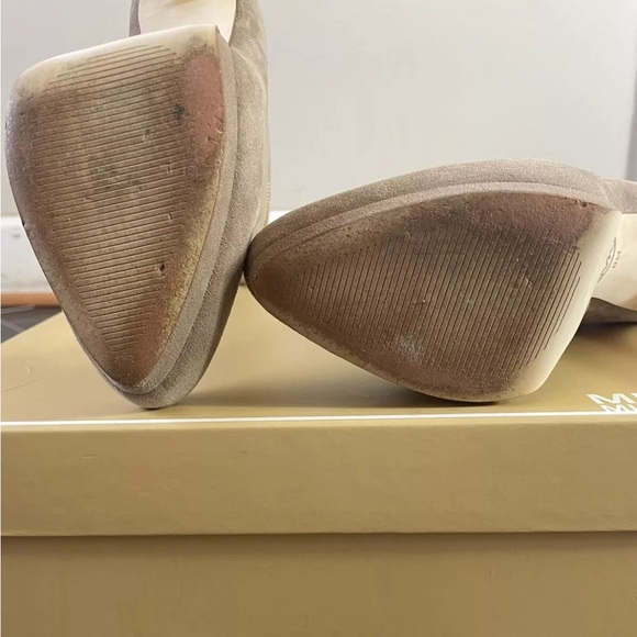 Michael By Michael Kors Haya Bootie Suede DK Dune Haircalf Boot 8 original box - Picture 5 of 10